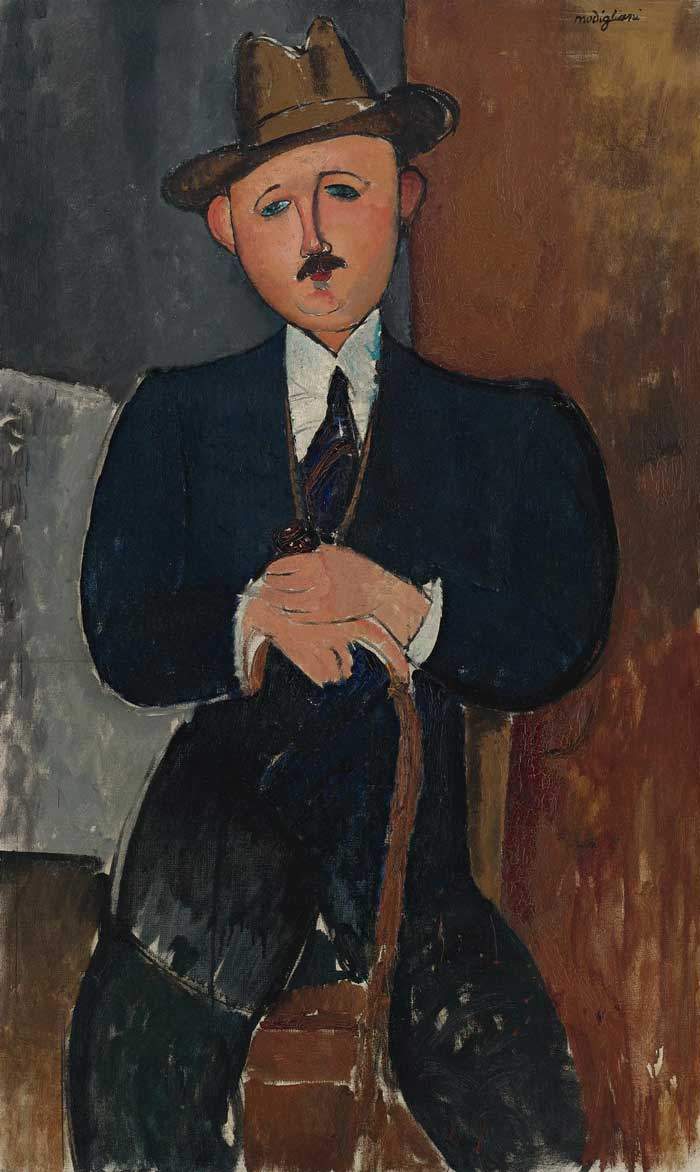 l-homme-assis-appuye-sur-une-canne-amedeo-modigliani